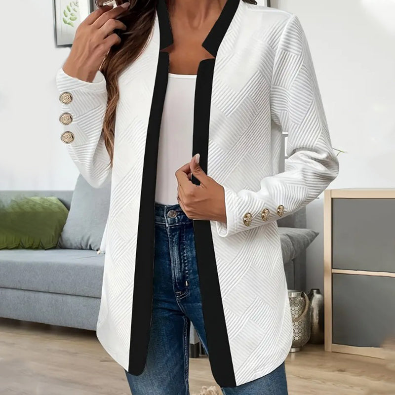 Manteau ouvert sur le devant pour femme, élégant et coloré