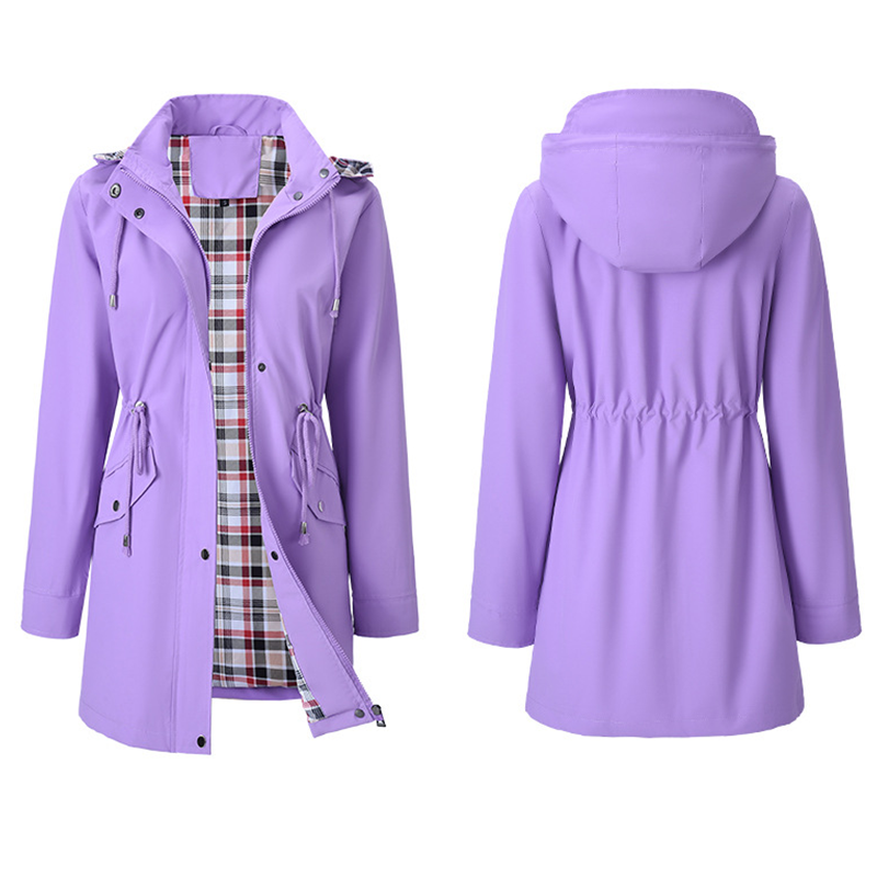 đ„Soldes exceptionnelles 49 %đ„Veste impermĂ©able Ă carreaux ultime pour femmes