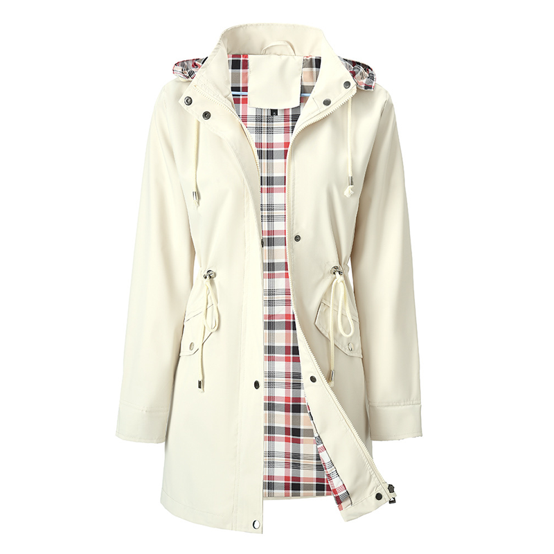 đ„Soldes exceptionnelles 49 %đ„Veste impermĂ©able Ă carreaux ultime pour femmes