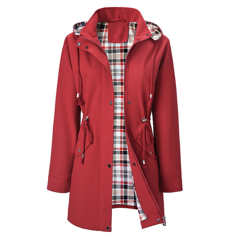 đ„Soldes exceptionnelles 49 %đ„Veste impermĂ©able Ă carreaux ultime pour femmes