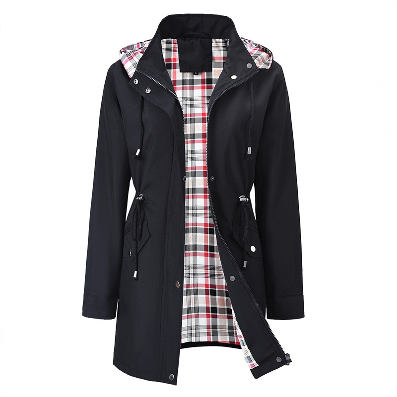 đ„Soldes exceptionnelles 49 %đ„Veste impermĂ©able Ă carreaux ultime pour femmes