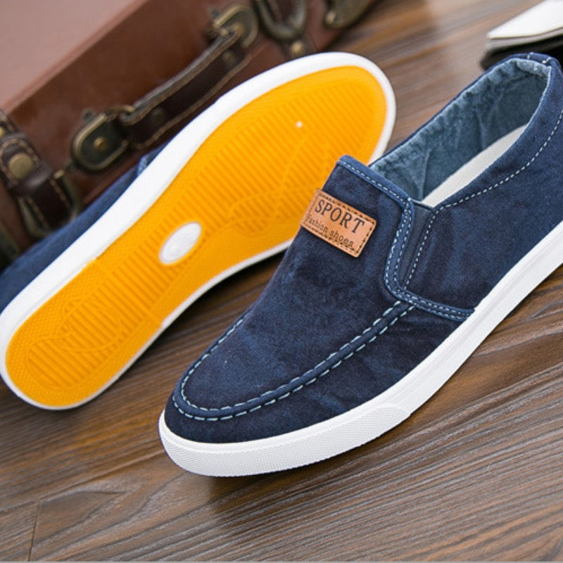 Chaussures en toile à enfiler décontractées pour hommes
