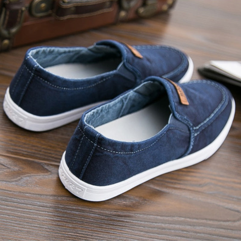 Chaussures en toile à enfiler décontractées pour hommes