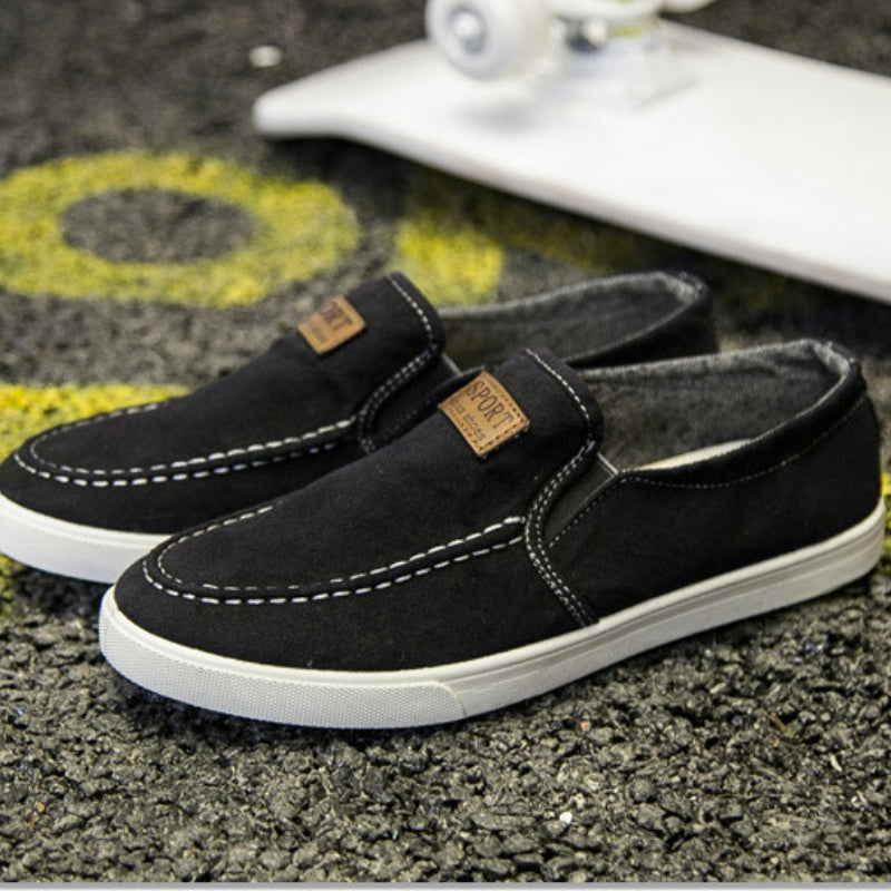 Chaussures en toile à enfiler décontractées pour hommes