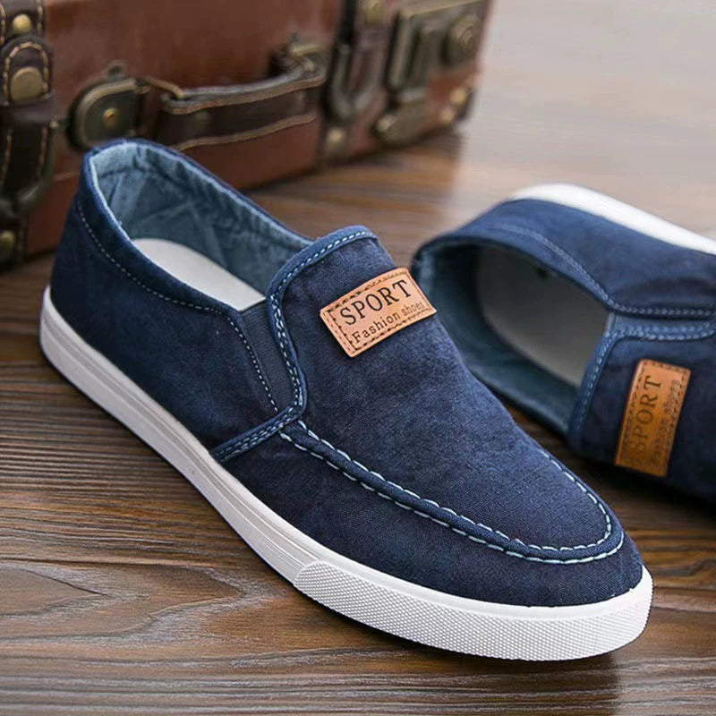 Chaussures en toile à enfiler décontractées pour hommes