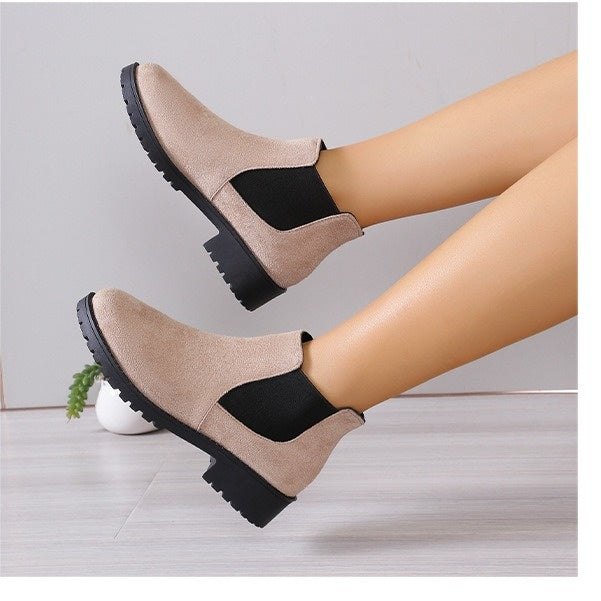 Bottines à talons épais pour femmes