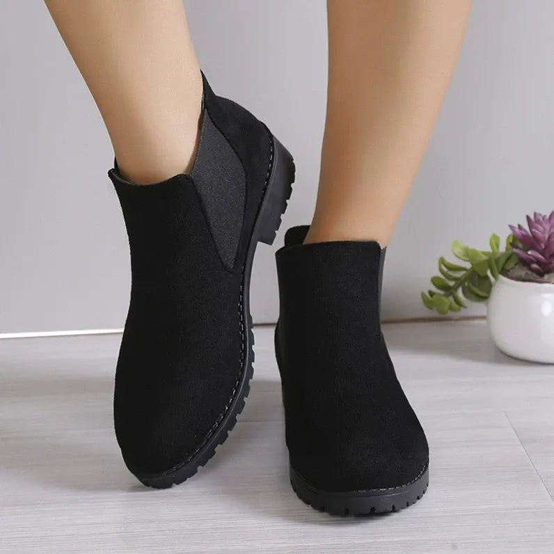 Bottines à talons épais pour femmes