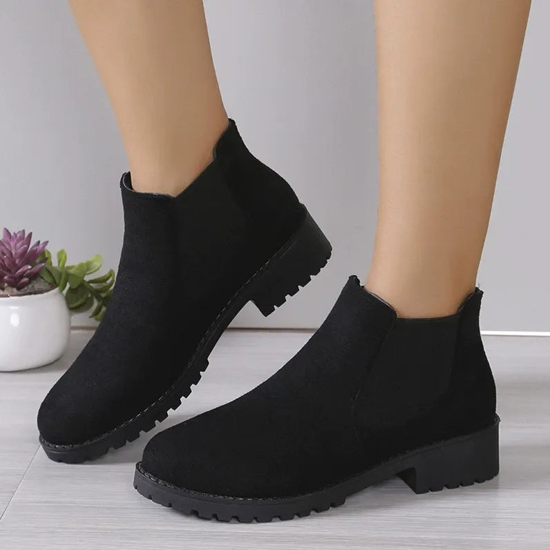 Bottines à talons épais pour femmes