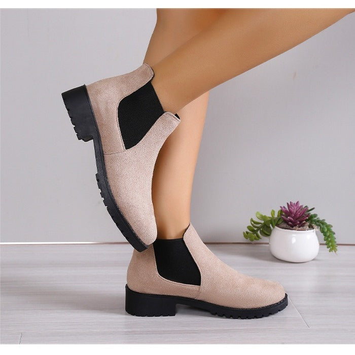 Bottines à talons épais pour femmes