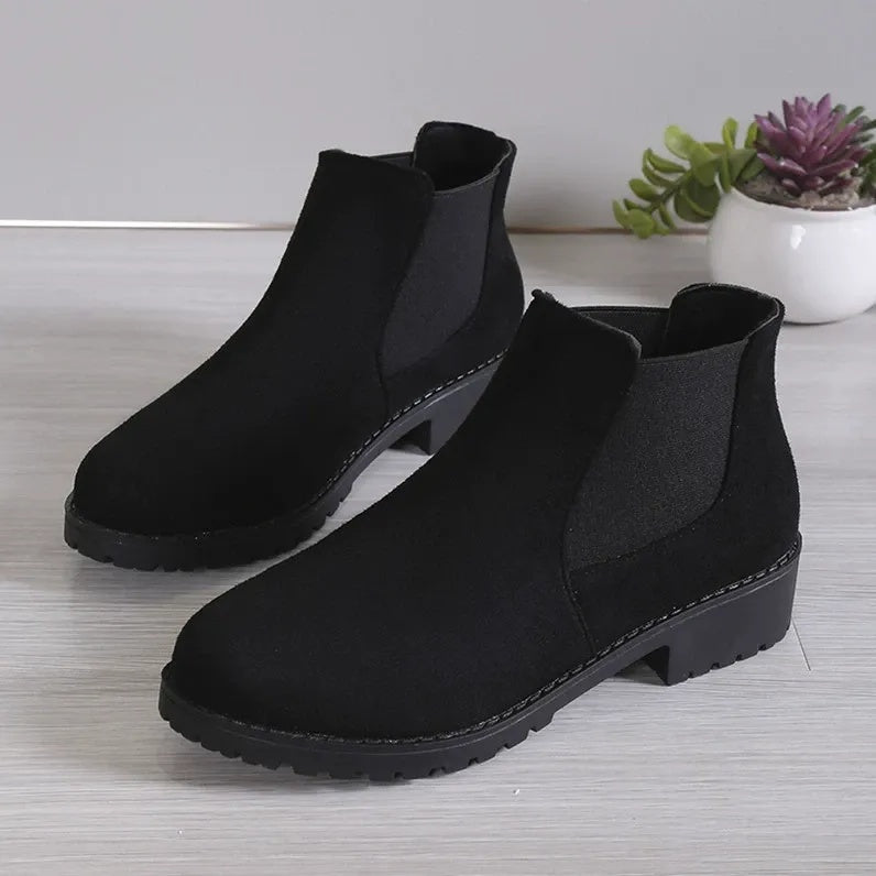 Bottines à talons épais pour femmes
