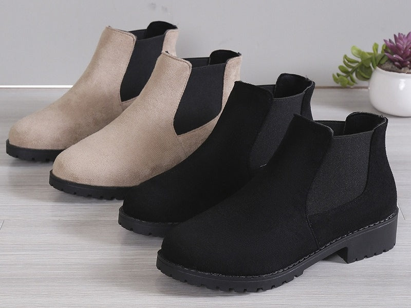 Bottines à talons épais pour femmes