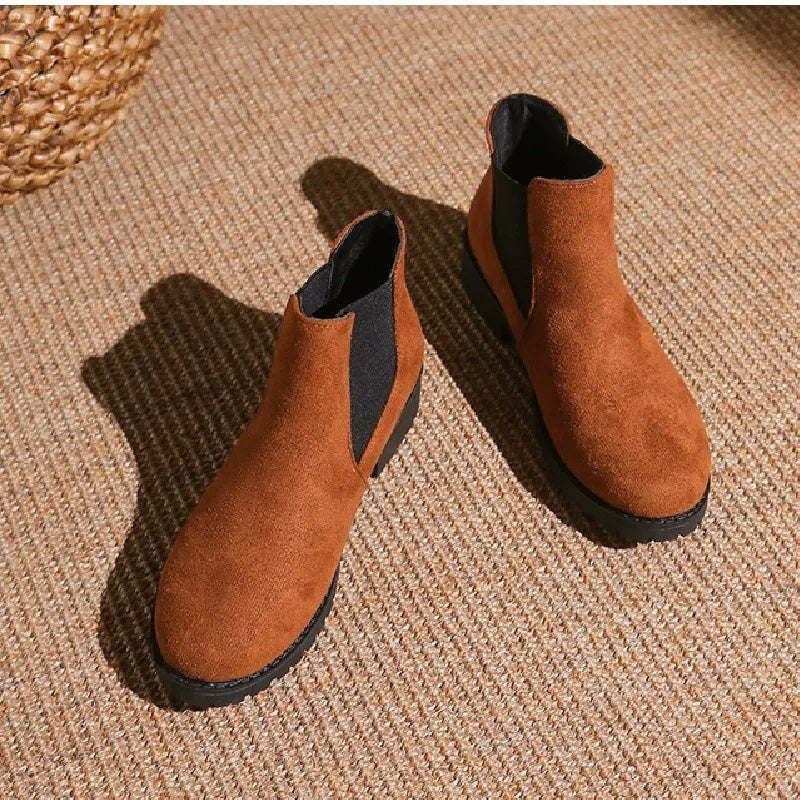 Bottines à talons épais pour femmes