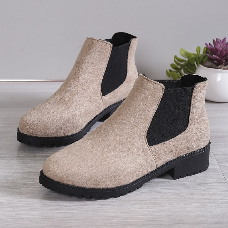 Bottines à talons épais pour femmes