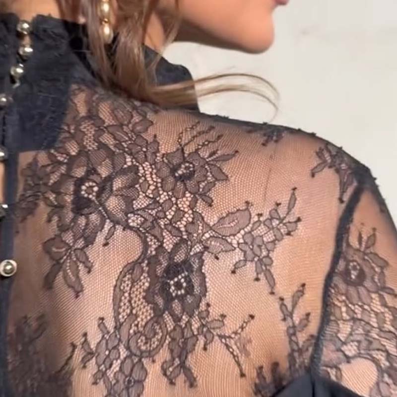 đ Robe Ă©lĂ©gante Ă col montant pour femme