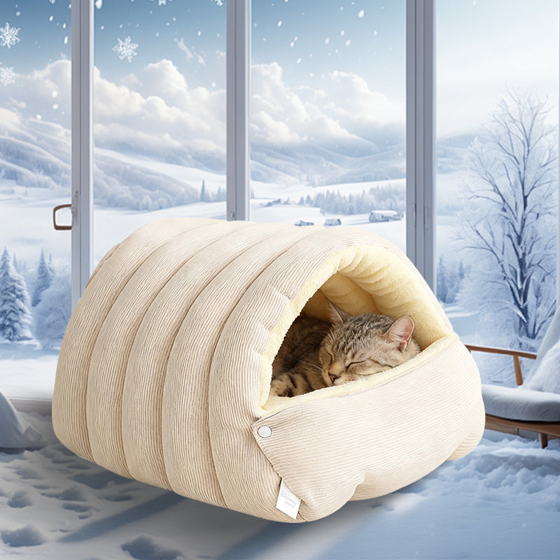 📢50% de réduction!!!📍Chaleur, confort douillet, niche en peluche pour animaux domestiques
