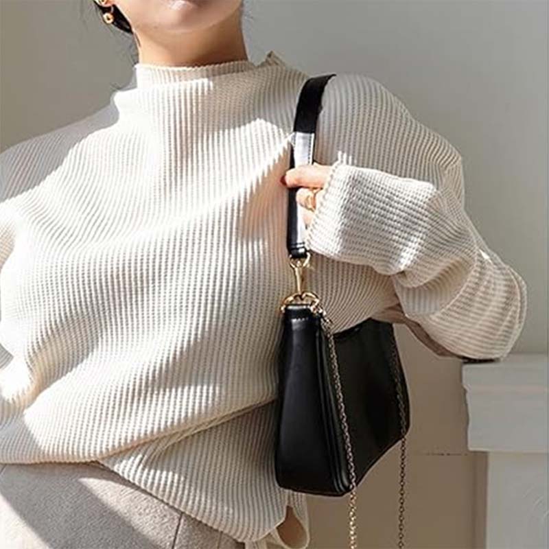👜✨ Sac Bandoulière Femme aux Lanières Interchangeables – L'Art du Porté Polyvalent dans un Écrin Minimaliste