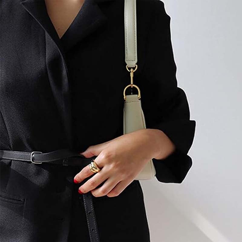 👜✨ Sac Bandoulière Femme aux Lanières Interchangeables – L'Art du Porté Polyvalent dans un Écrin Minimaliste