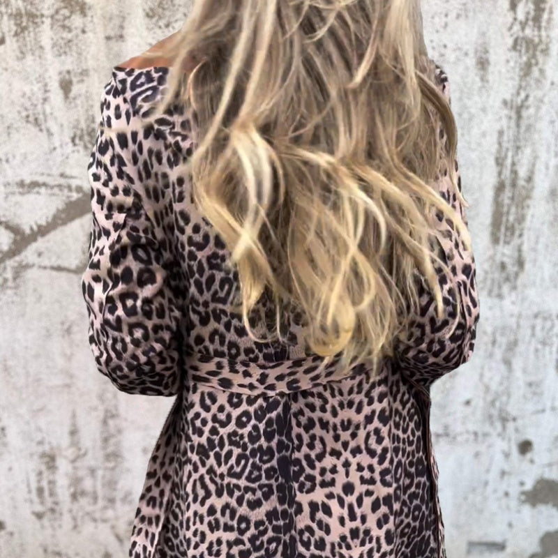 đRabais saisonnier 52%đTrench-coat ouvert Ă capuche et imprimĂ© lĂ©opard pour femme