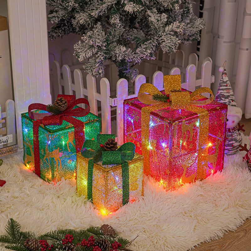 🌟Décorations lumineuses pour boîtes-cadeaux de Noël🎁
