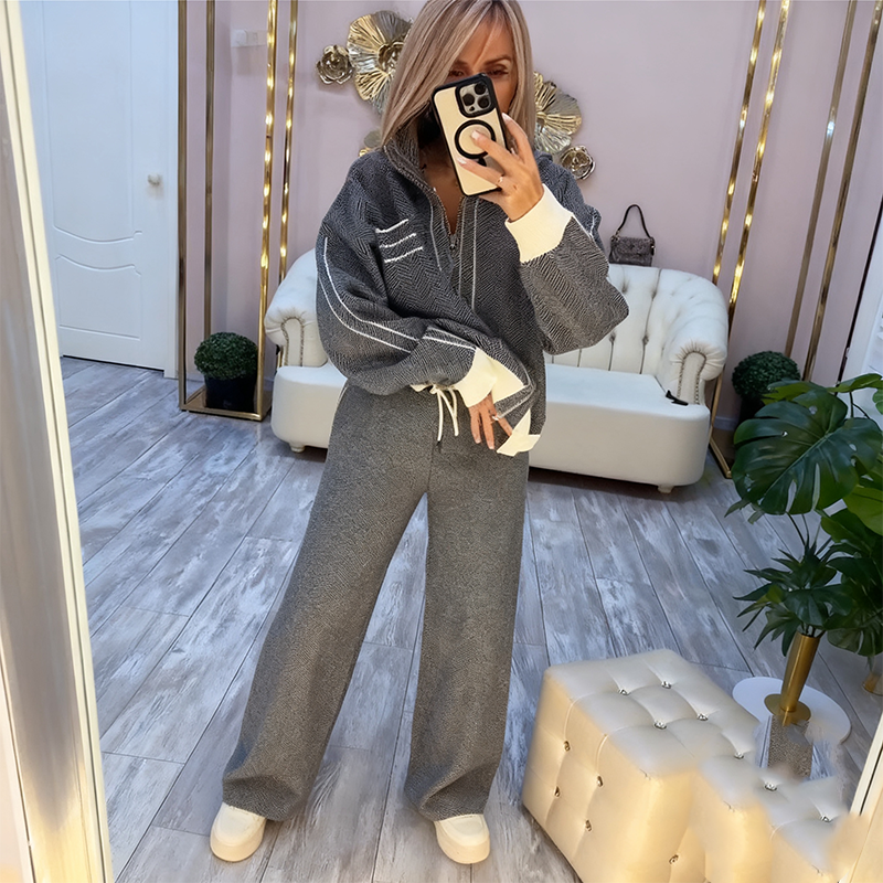 ⏳50 % de réduction pour une durée limitée⏰Ensemble 2 pièces élégant composé d'une veste et d'un pantalon pour femme🧥👖