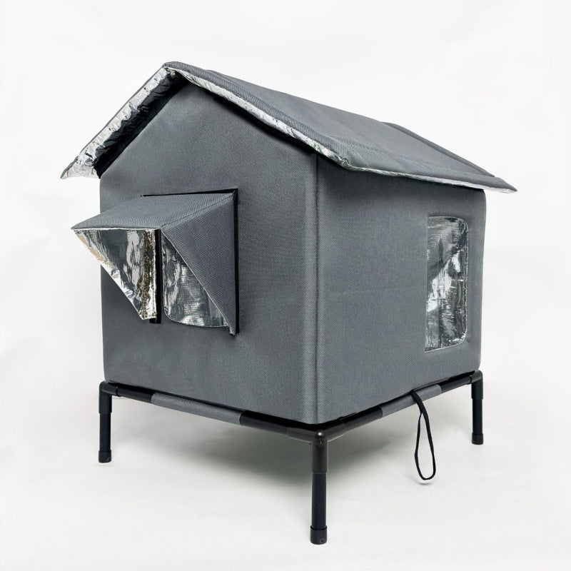 đ± PROMO LIMITĂE 53% DE RĂDUCTION ! âš Maison pour Chat dâExtĂ©rieur surĂ©levĂ©e â ImpermĂ©able, Isolante, Stable et Pliable đ§ïž