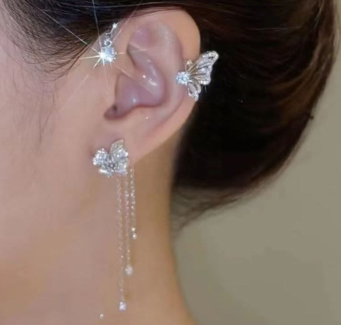 💎 50% DE RÉDUCTION ! 💎 Boucles d’Oreilles Papillons en Zircone AAA – Sans Perçage, Hypoallergéniques & Élégantes pour Toutes les Occasions