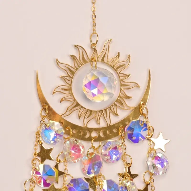 Dernier jour de vente !!!⌛✨ Capteur de soleil en cristal, décoration intérieure et extérieure pour fenêtre, chambre à coucher, cour, jardin☪️