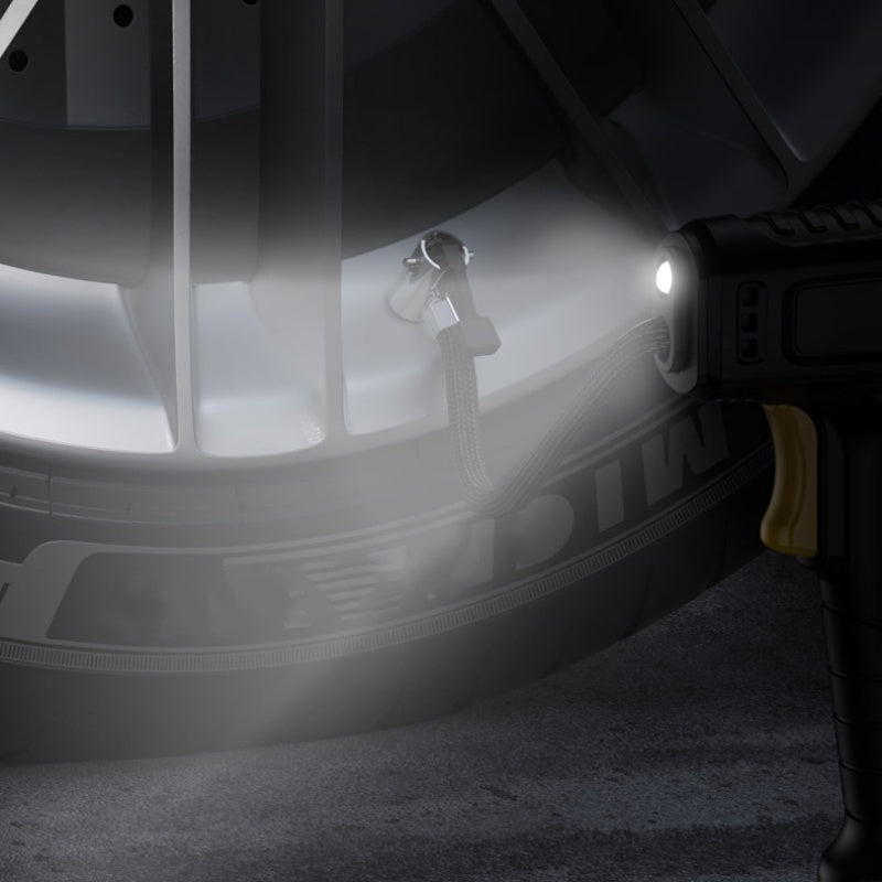 💎 55% DE RÉDUCTION💎 Compresseur d’Air Portable Sans Fil avec Affichage Numérique – Gonflage Rapide, Préréglage Intelligent & Lampe LED 🔋🚗
