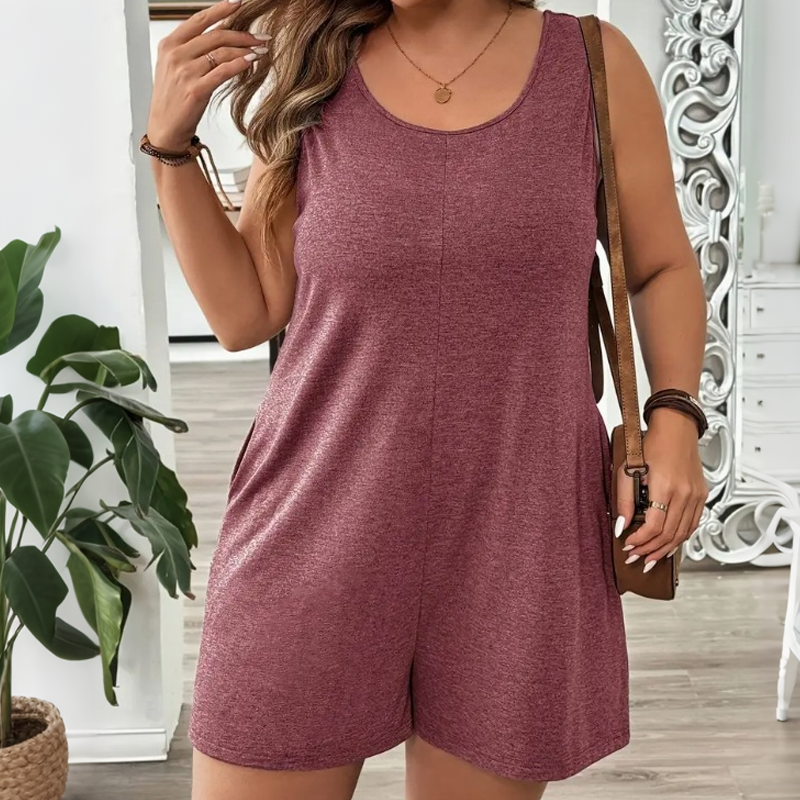 đ 50% DE RĂDUCTION đ„ Combinaison sans manches grande taille avec poches â Fluide, confortable & polyvalente â IdĂ©ale pour lâĂ©tĂ©, les voyages ou le quotidien â Ă©lĂ©gante sans effort âš