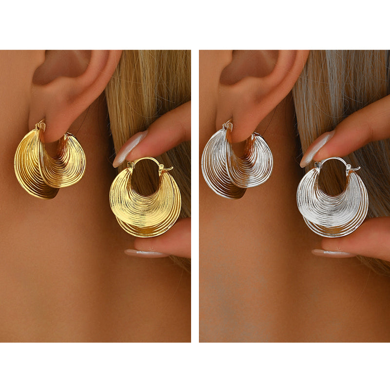 đ„NouveautĂ©s et best-sellers â Boucles d'oreilles crĂ©oles texturĂ©es pour femme