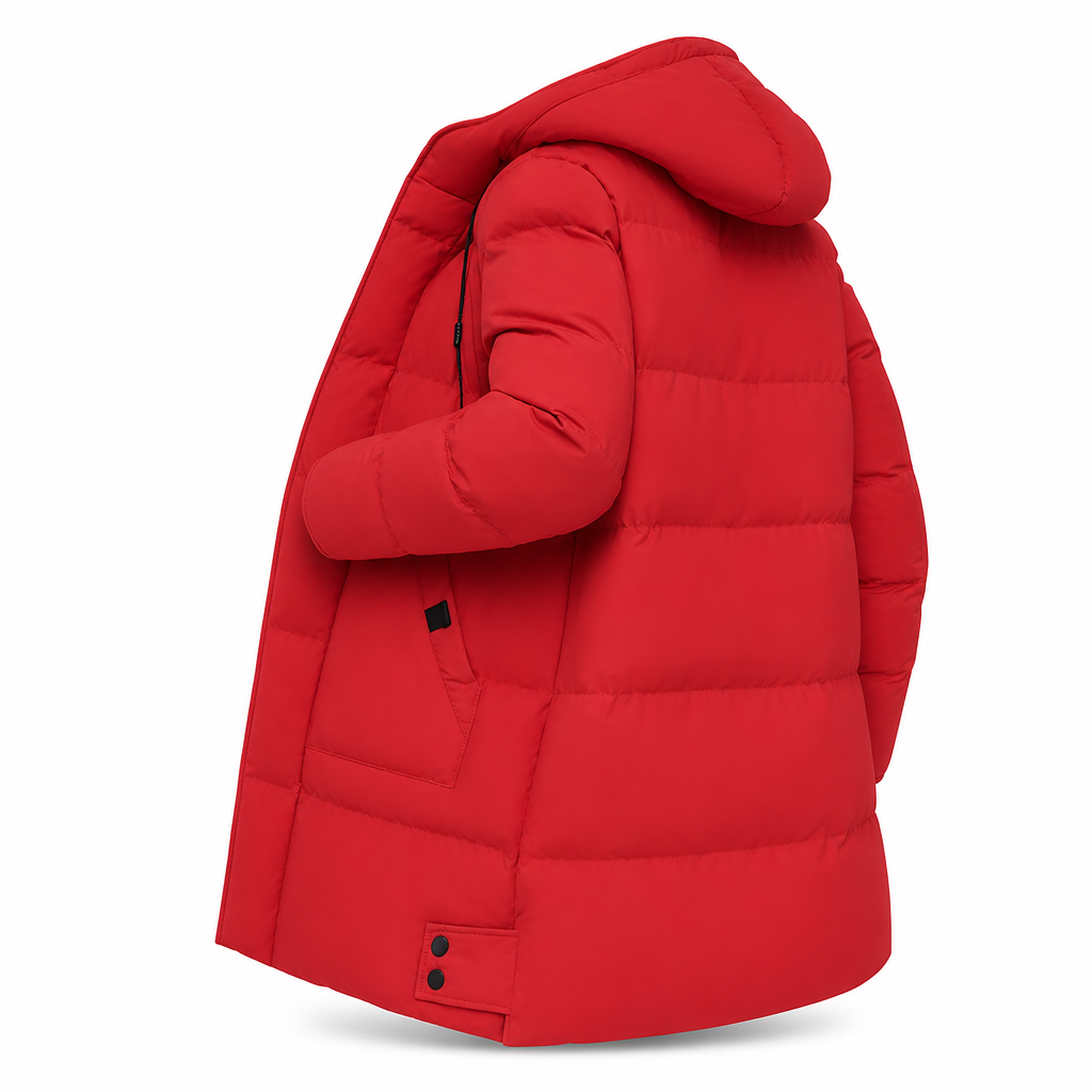 Manteau d'extérieur matelassé mi-long décontracté pour homme, épais et chaud pour l'hiver, disponible en grandes tailles