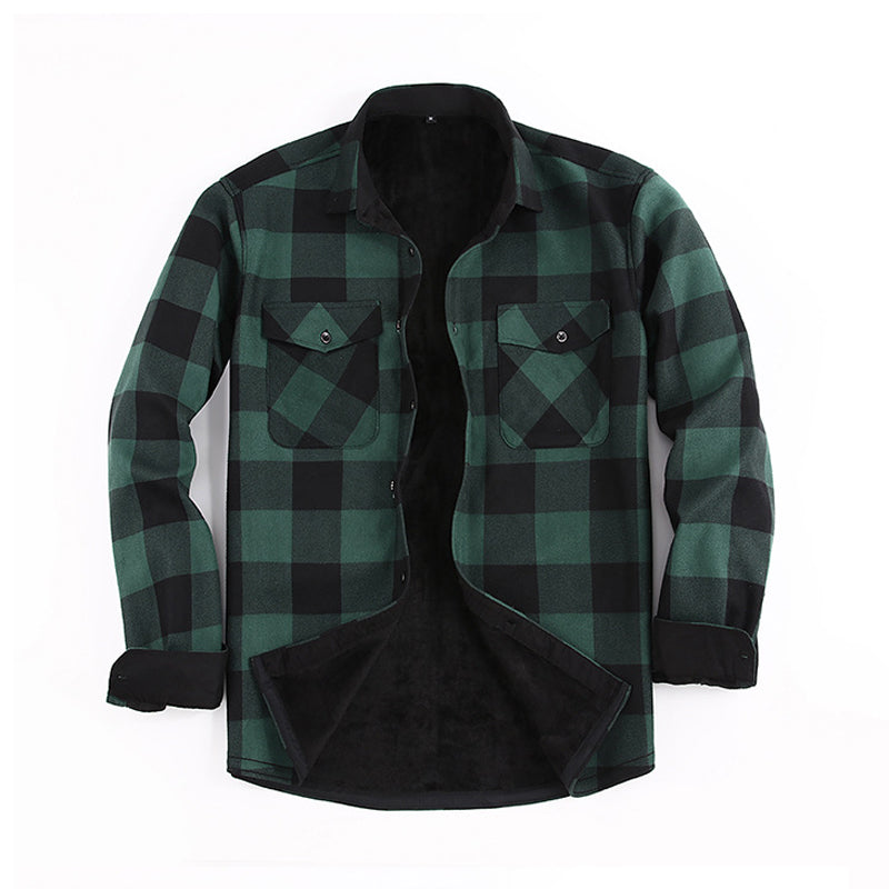 đ§„Veste-chemise thermique Ă carreaux d'hiver pour homme