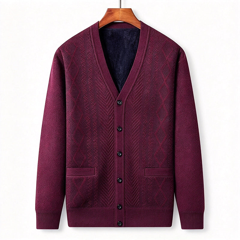 Cardigan Chaud Classique pour Homme
