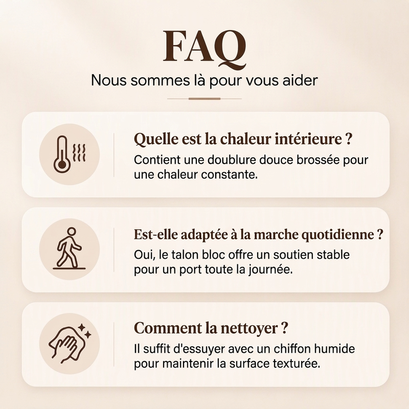✨ Bottines femme en cuir PU souple : faciles à porter au quotidien 👢