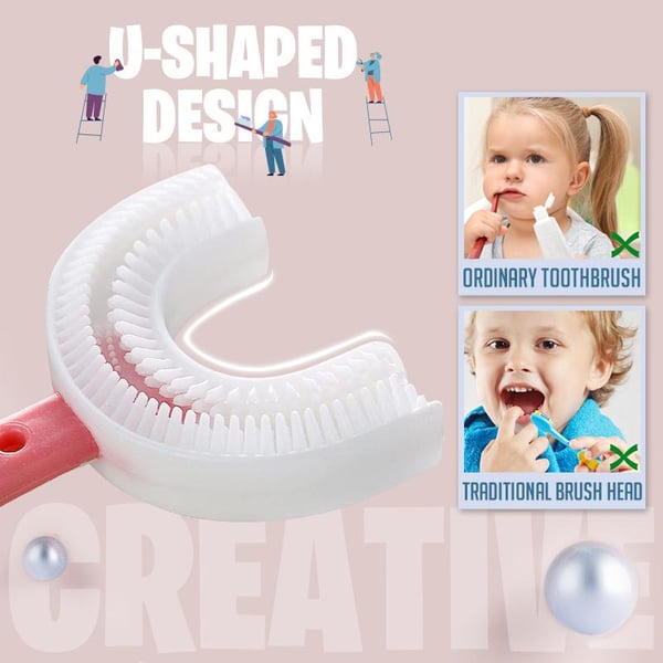 🎁2023-Vente de Noël Achetez 1 Obtenez 1 Gratuit🎁(🔥 Promotion 47% de réduction)Sur la brosse à dents pour enfants en forme de U