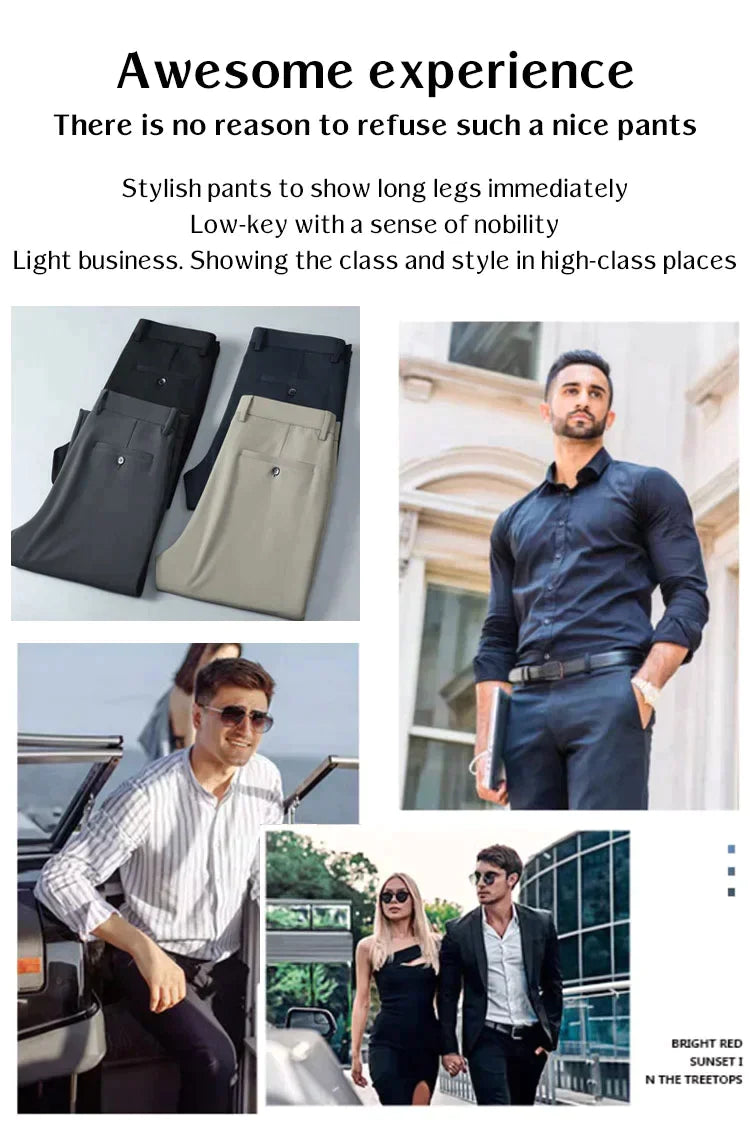 ✨2023 Pantalon classique pour hommes à forte élasticité