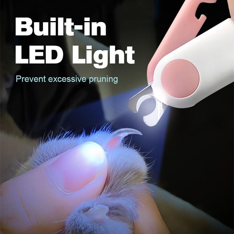 🐱Aimer les animaux de compagnie🐶-Coupe-ongles à LED pour animaux de compagnie