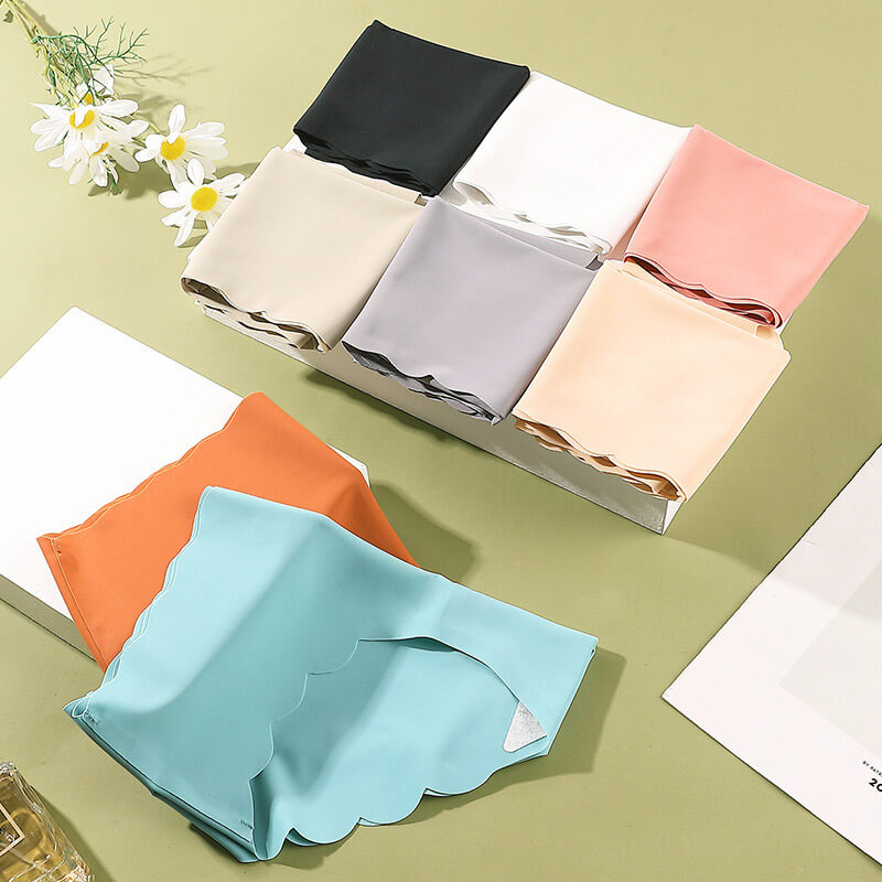 Culotte une pièce sans couture en soie glacée pour femmes
