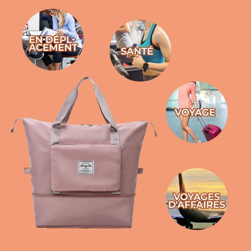Sac de voyage pliable de grande capacité(2 achetés, livraison gratuite)