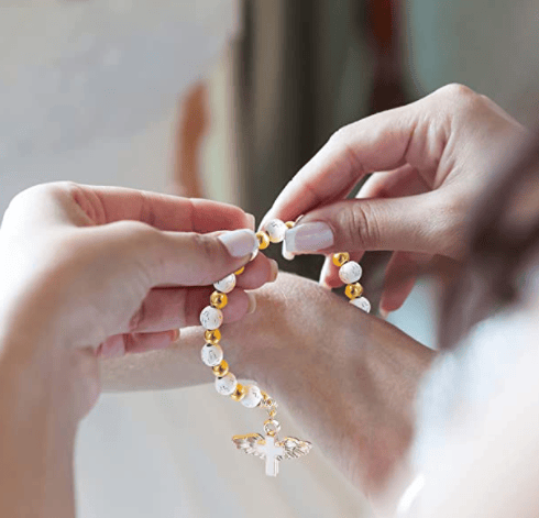 👼Bracelet Croix-Ailes d'Ange