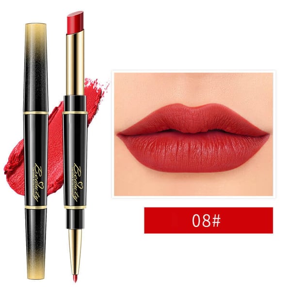Dernier jour 49% DE RÉDUCTION-Double-ended Rouge à lèvres automatique Crayon à lèvres mat Imperméable à l'eau Non-fading Non-stick Rouge à lèvres