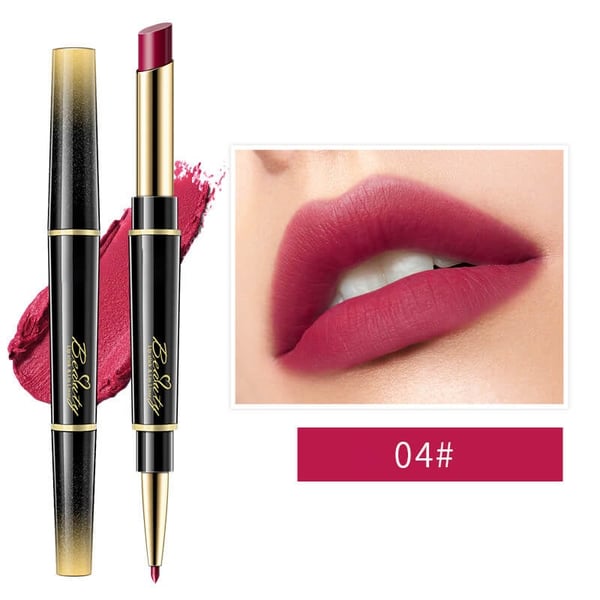 Dernier jour 49% DE RÉDUCTION-Double-ended Rouge à lèvres automatique Crayon à lèvres mat Imperméable à l'eau Non-fading Non-stick Rouge à lèvres