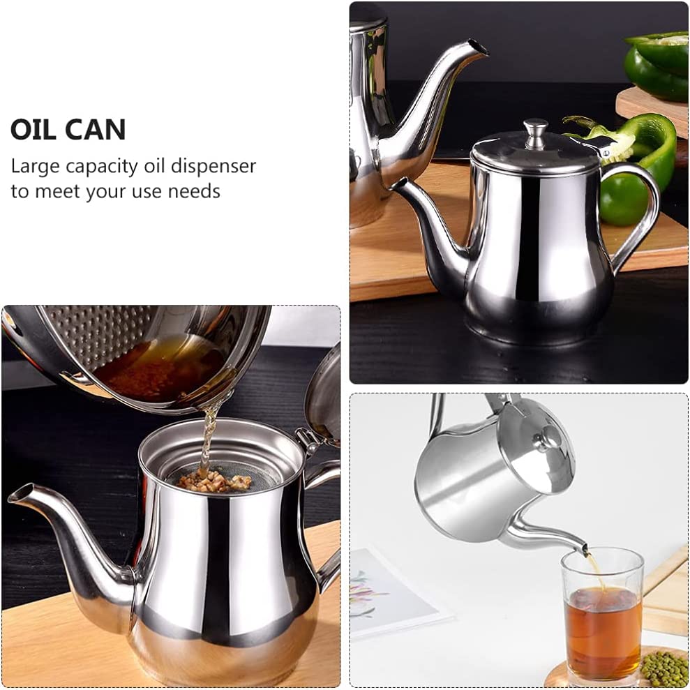 (🔥🎁 Vente chaude de Noël 2023 🎁 - 49%) Pot filtrant à huile en acier inoxydable