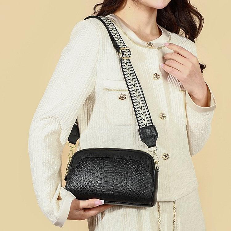 🔥 Vente chaude 🔥 Sac à bandoulière en cuir de première couche à motif d'alligator pour femme pour le travail