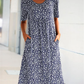 🎁Robe en coton à encolure dégagée pour femmes décontractées (8 couleurs avec poches)
