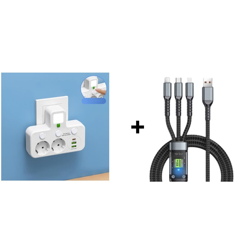 🔌 49% DE RÉDUCTION! 💡 Adaptateur Secteur UE 4 Prises – Interrupteurs Indépendants, Design Compact & Sécurité Maximale 🏠