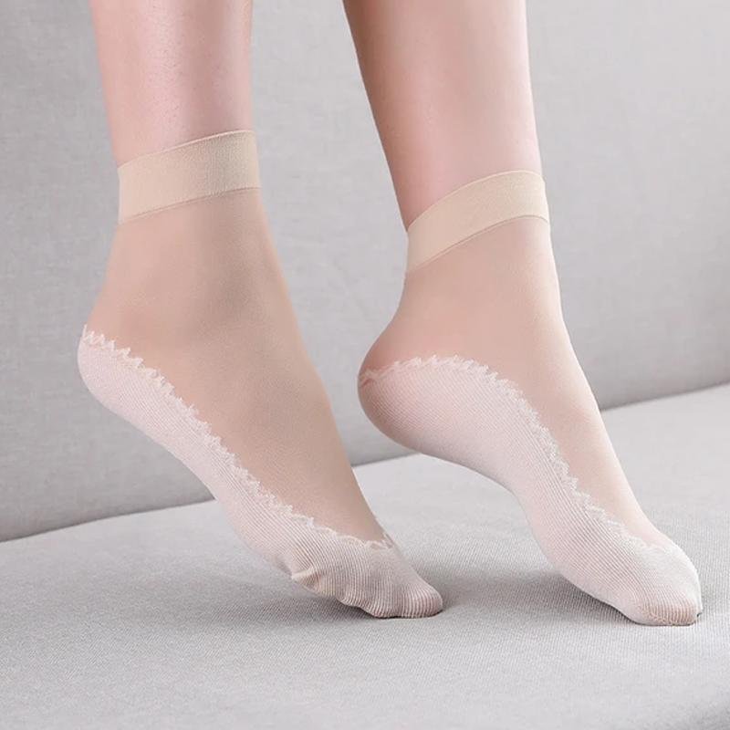 🔥Achetez-en 10, obtenez-en 10 gratuits🔥Chaussettes soyeuses en coton antidérapantes