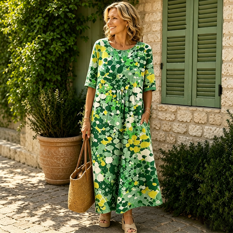 💥✨Offre spéciale à durée limitée : 50 % de réduction -👗Robe ample à imprimé floral pour femme