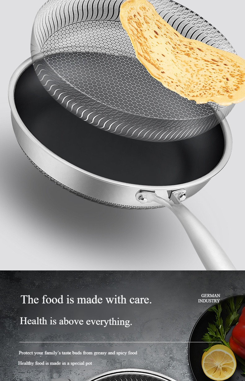 🔥VENTE DU DERNIER JOUR 50% DE RÉDUCTION !!! 🍳Poêle antiadhésive de première qualité avec couvercle