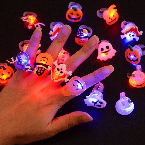 🎁 Couronne Lumineuse LED Halloween 😍 - Lot de 50 pièces